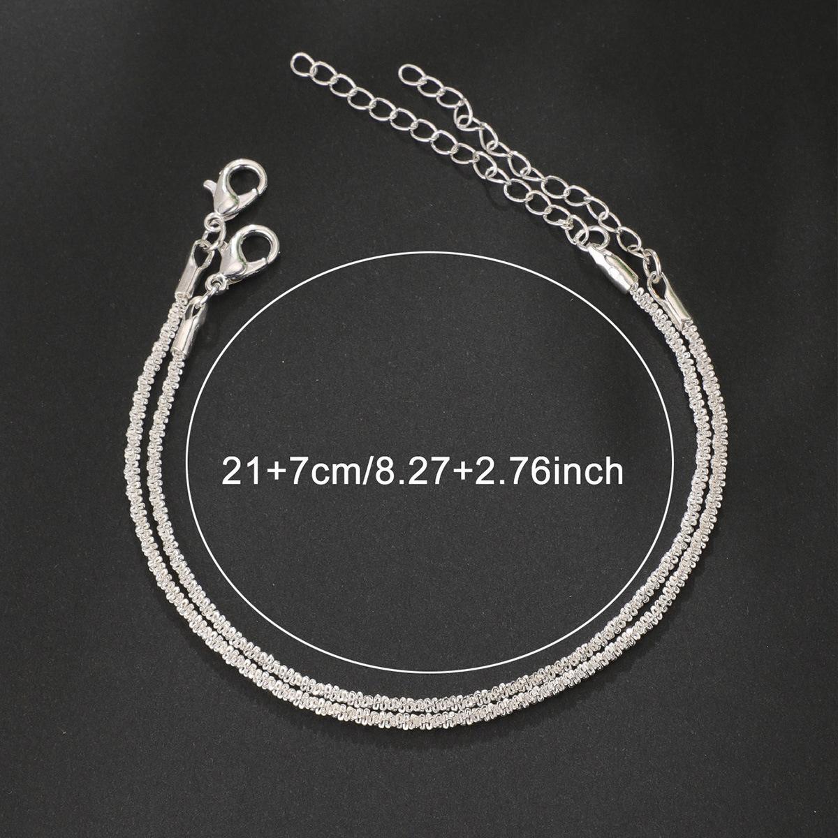 Fashionable and trendy beach hot-selling sparkling anklet for women, high-end minimalist style, glittering starry anklet, foot jewelry gift