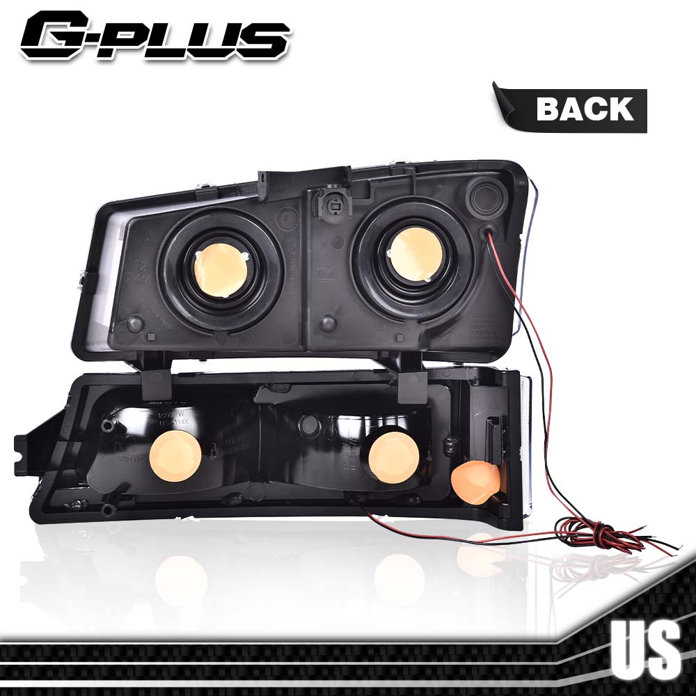 Fit For 03-07 Chevy Silverado Avalanche LED DRL Headlight Lamps Fit For 03-07 Chevy Silverado Avalanche,Headlights for Driver and Passenger Side