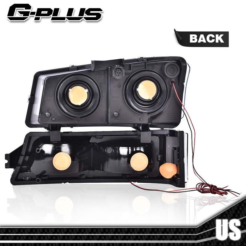 Fit For 03-07 Chevy Silverado Avalanche LED DRL Headlight Lamps Fit For 03-07 Chevy Silverado Avalanche,Headlights for Driver and Passenger Side