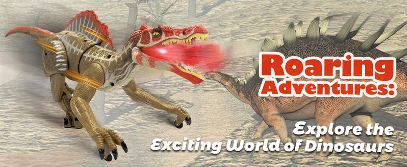 - Remote Control Dinosaur Robot - Realistic Walking, Roaring, and Spraying Spinosaurus Toys - Light up and Shaking Head and Tail Robot Dinosaur for Kids Ages 3+