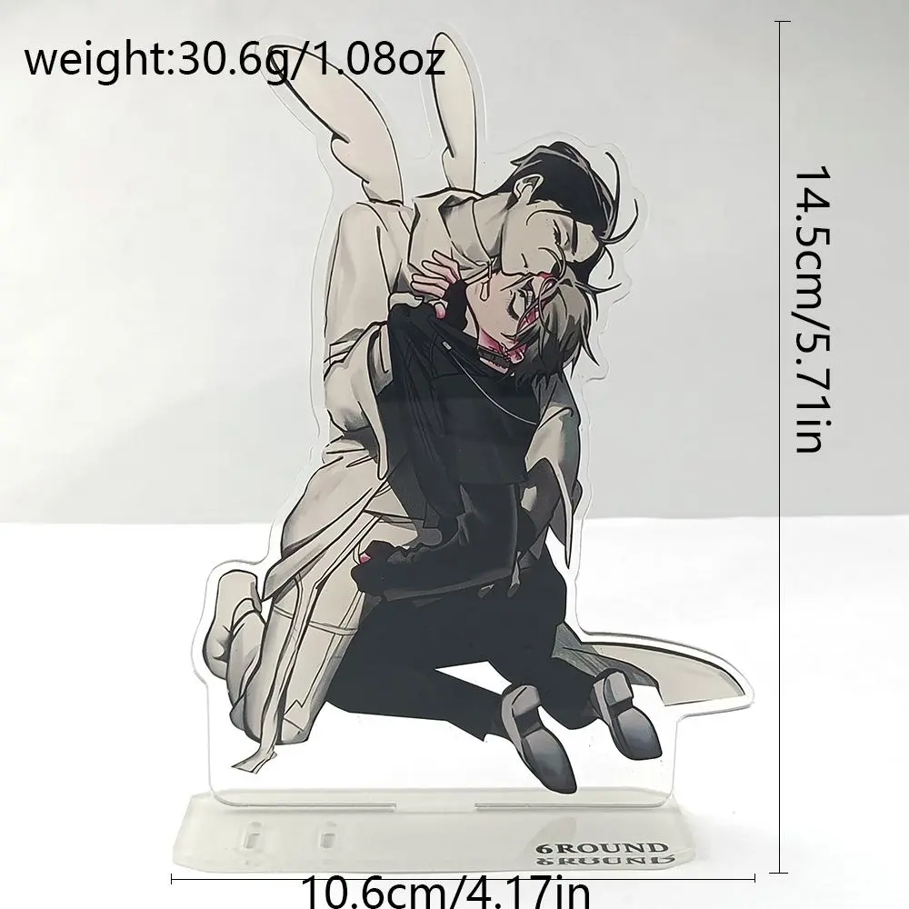 Anime AlienStage Acrylic Action Figure Stand, Black and White Collectible Toy, Table Room Decoration, Ideal Birthday Gift for Kids and Friends, Collectibles