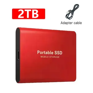 2TB High-Speed Portable SSD External Hard Drive USB 3.1 Type-C for Phone/Laptop/Mac/PC 2TB 4TB Mass Storage Solution