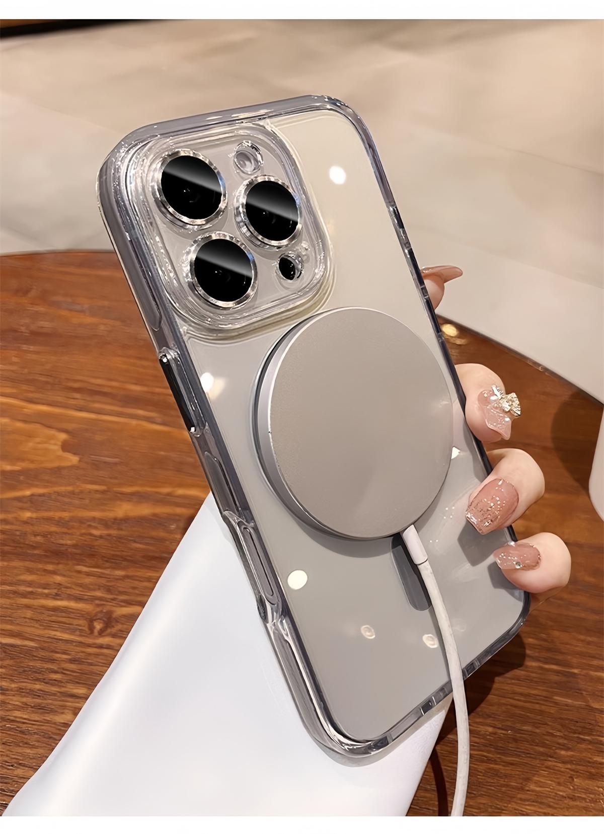 [LX]Desert Titanium 2 in Shockproof Shield Phone Case for IPhone 13 14 15 16 Pro Max 16 Clear Casing Transparent Cover