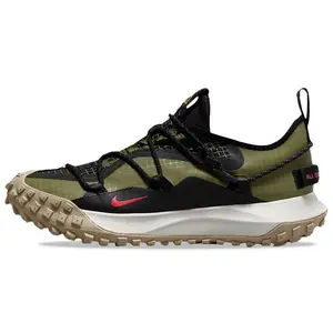 Nike ACG Mountain Fly Low SE Outdoor Hiking Shoes for Men and Women in Black and Green Verifiable, with credentials and supporting global authentication