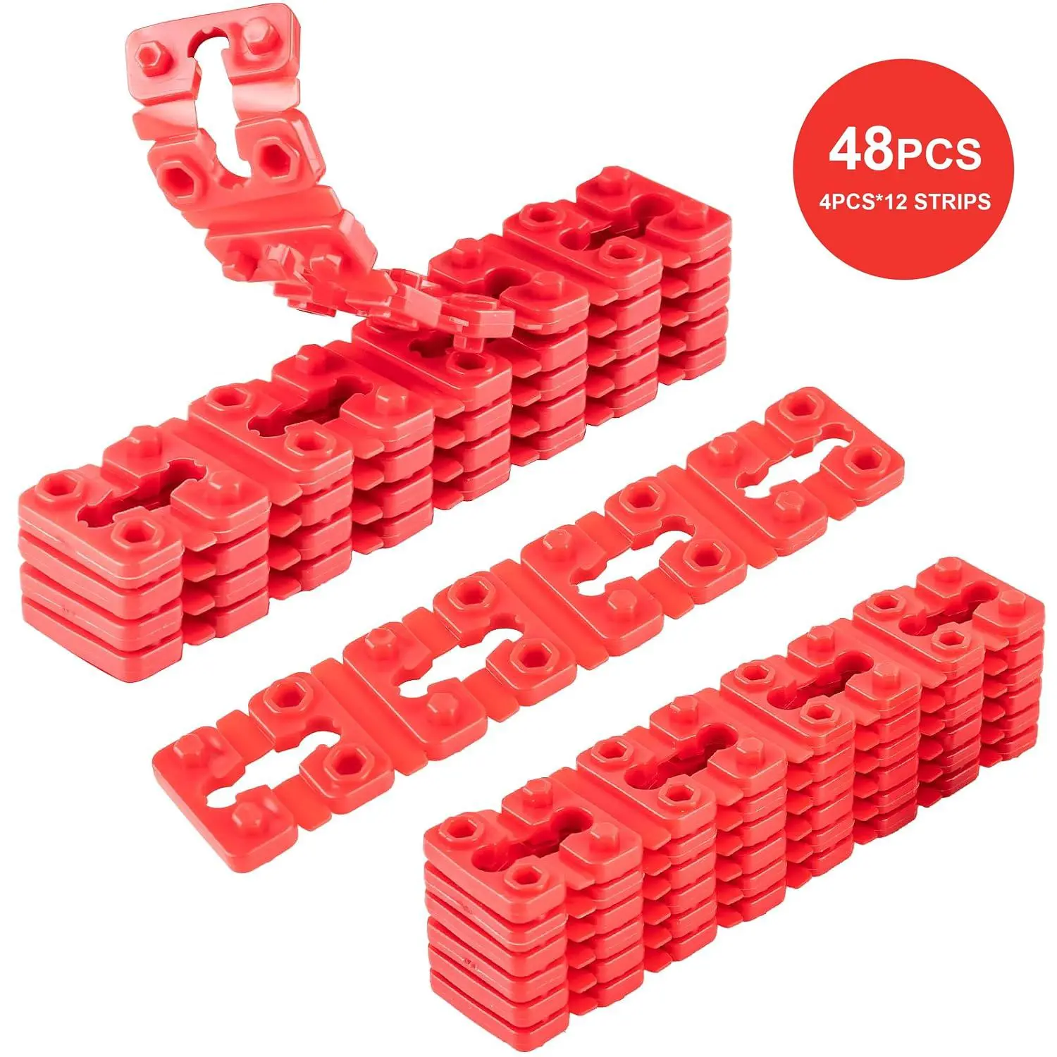 48pcs Outlet Spacers for Electrical Box, Electrical Outlet Spacers Shims Switch and Receptacle Spacer Socket Electrical Box Extender for Loose Outlet Electric Switch