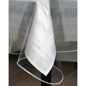 Heavy Duty Clear Plastic Table Cover Protector Rectangle 60x108 – Waterproof, Oil Proof, Wipeable Vinyl Tablecloth Protector, Thick PVC, for Dining Room, Kitchen, Desk, Office, Everyday Use