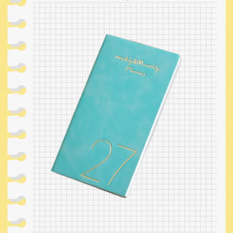 A6 2027 Planner Notebook, Portable Diary for Time Management, 365 Days Weekly Daily Plan, Ideal Back-To-School Gift