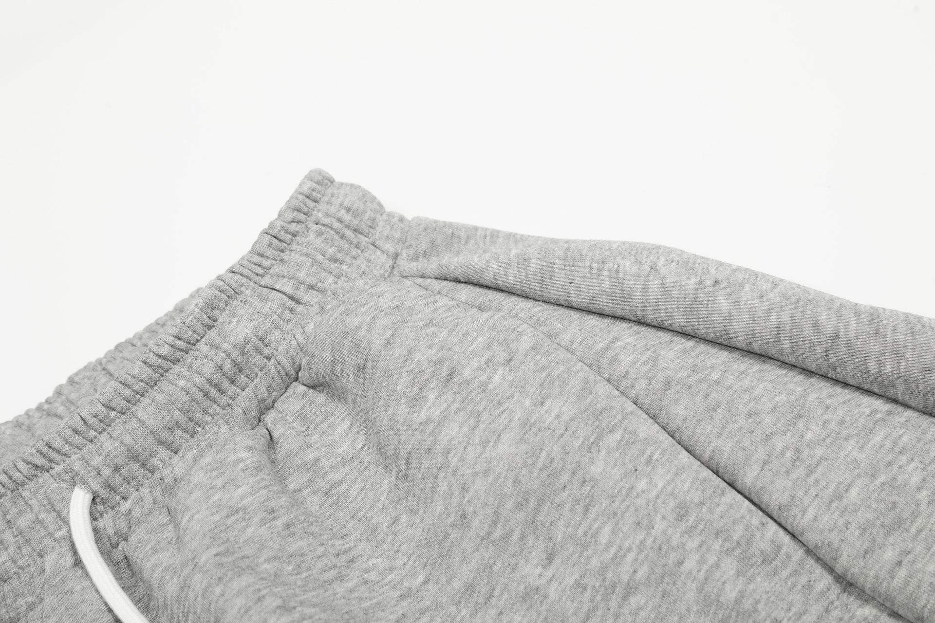 2026 Spring Collection Sweet and Cool Style Floral Embroidery Drawstring Loose Slimming Casual Sports Pants Wide-Leg Sweatpants for Women Menswear Trouser