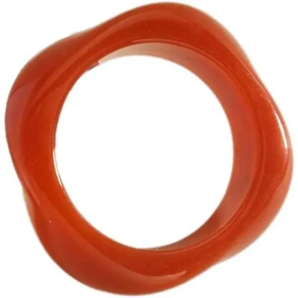Women's 1-Piece Irregular Synthetic Plastic Cuff Bangle - Wide Geometric Square Transparent, Lightweight Bracelet for Casual Wear, One-Piece