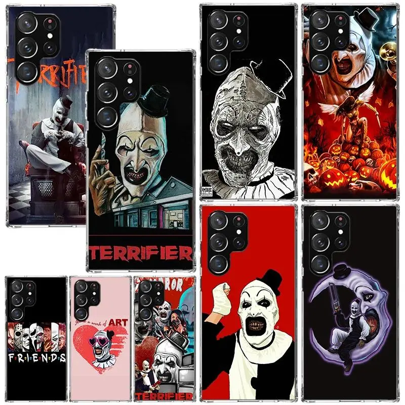Horror Movie Terrifier Phone Case For Samsung Galaxy S26 S25 S24 S23 S22 Ultra S21 FE S20 Plus  Art Fundas Back Cover