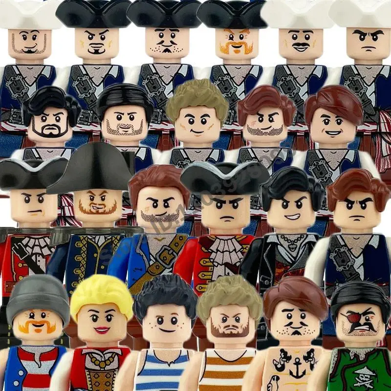 2026 new hot item Medieval Figures Building Blocks Toys Kings Knights Soldiers Legion Elves Pirates Vikings Roman Sea Monsters Warriors Bricks