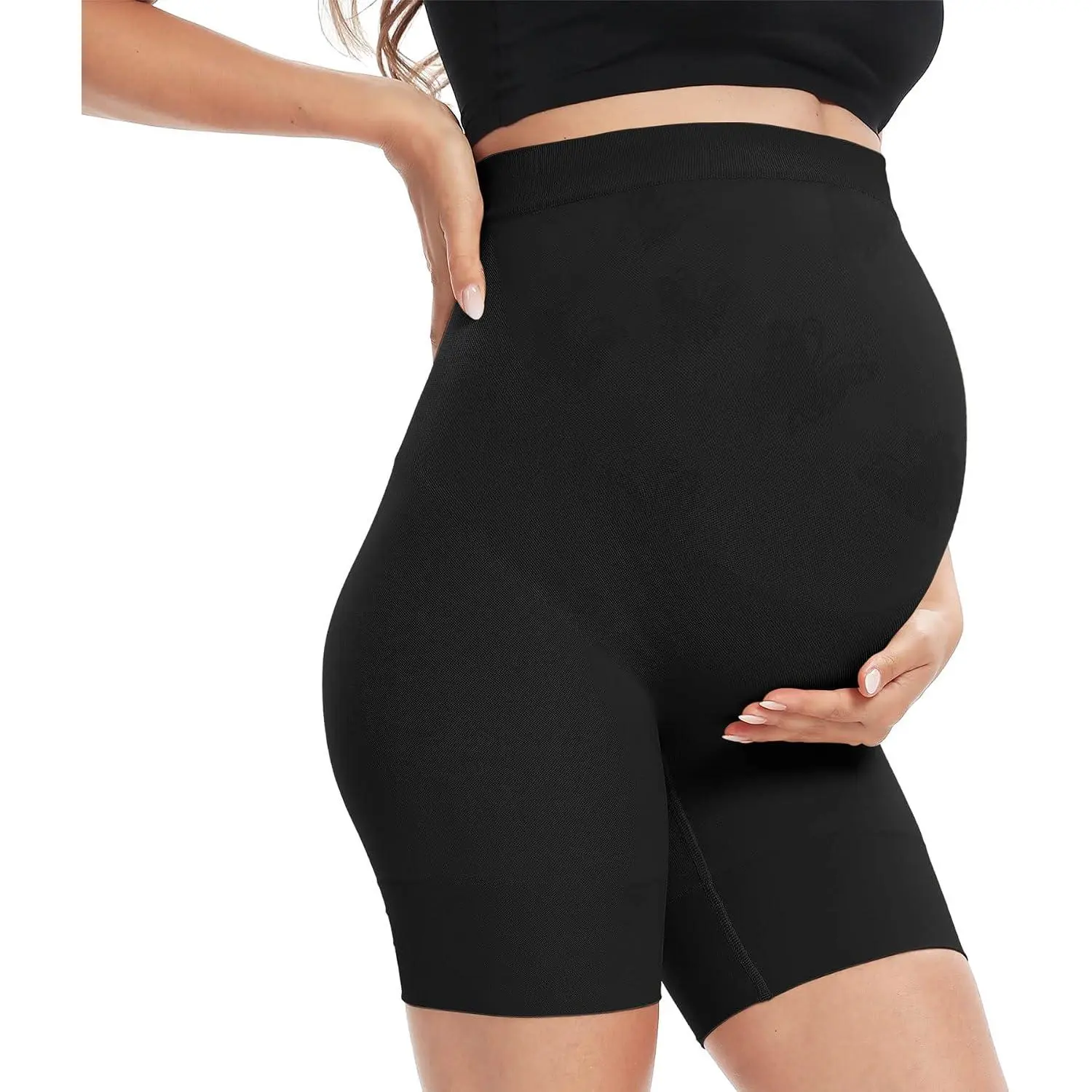 Fit Shaper Panty - Seamless Maternity Shapewear for Dress,  Support,  Thigh Chaffing, S-XXXL