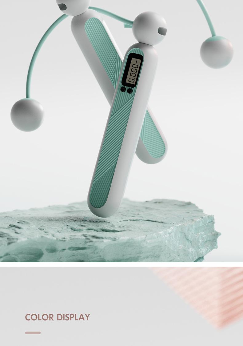 Counting Jump Rope Cordless Jump Rope Electronic Counting Jump Rope Indoor Exercise Fitness