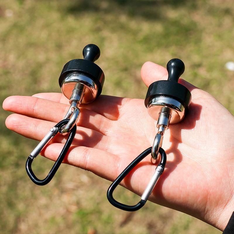 Outdoor Equipment Suction Cup Hook Canopy Tent Light Magnetic Clip Hook Holder Superglue Magnet Buckle Clip Camping