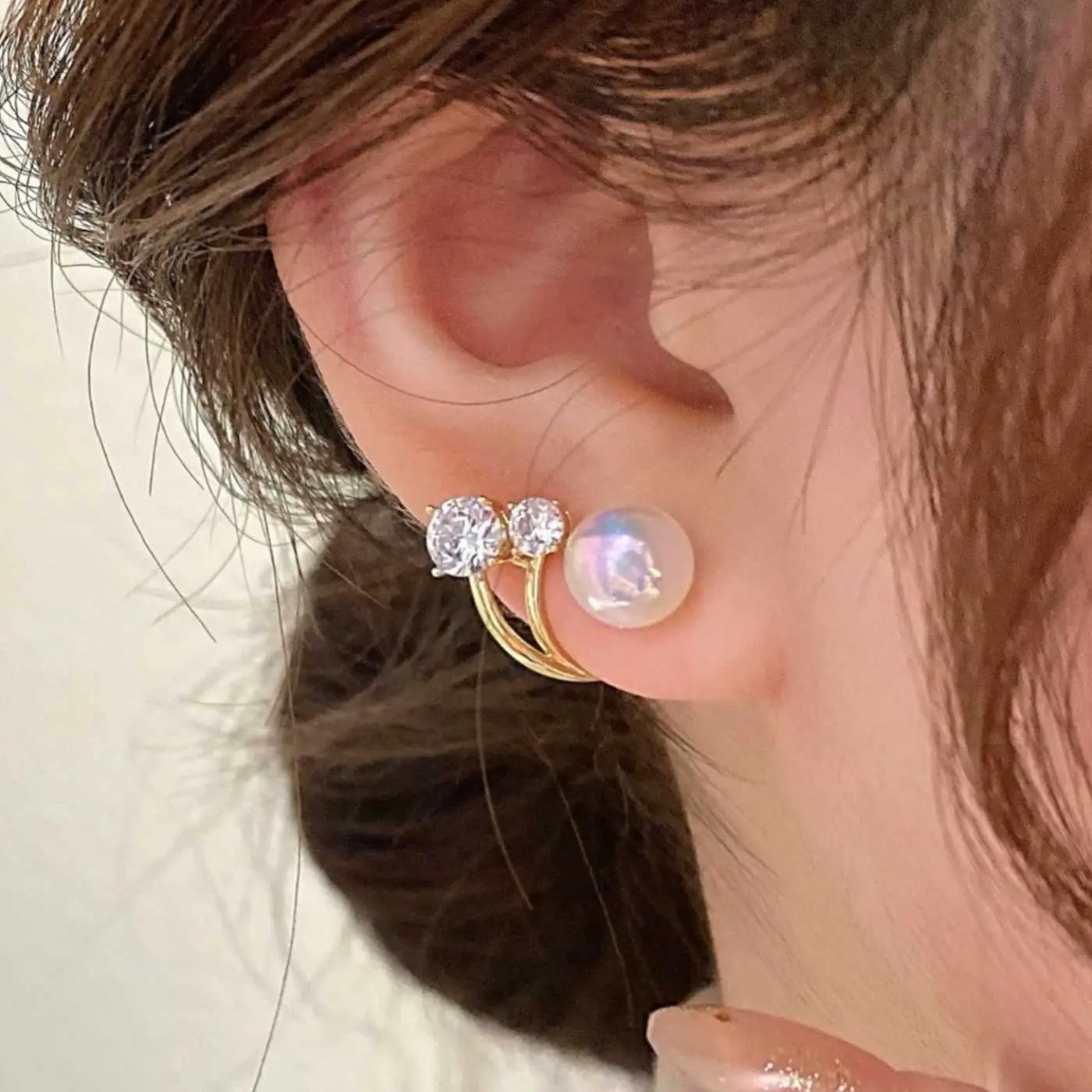 Korean Jewelry Earrings 2022 New Trendy Ear Drops High Beauty Stud Earrings Women Ins Style Temperament Ear Jewelry LZ260923E21