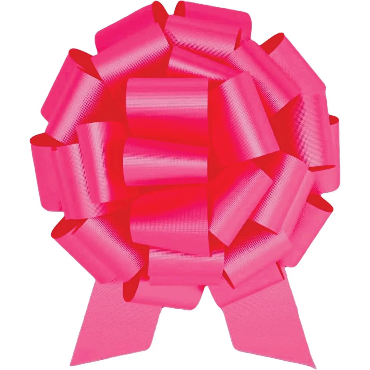 Large Gift Bow 12" Pull String Bow Perfect for Gift Wrapping Big Presents Cars Bikes & More (Metallic Pink, 1XBow)