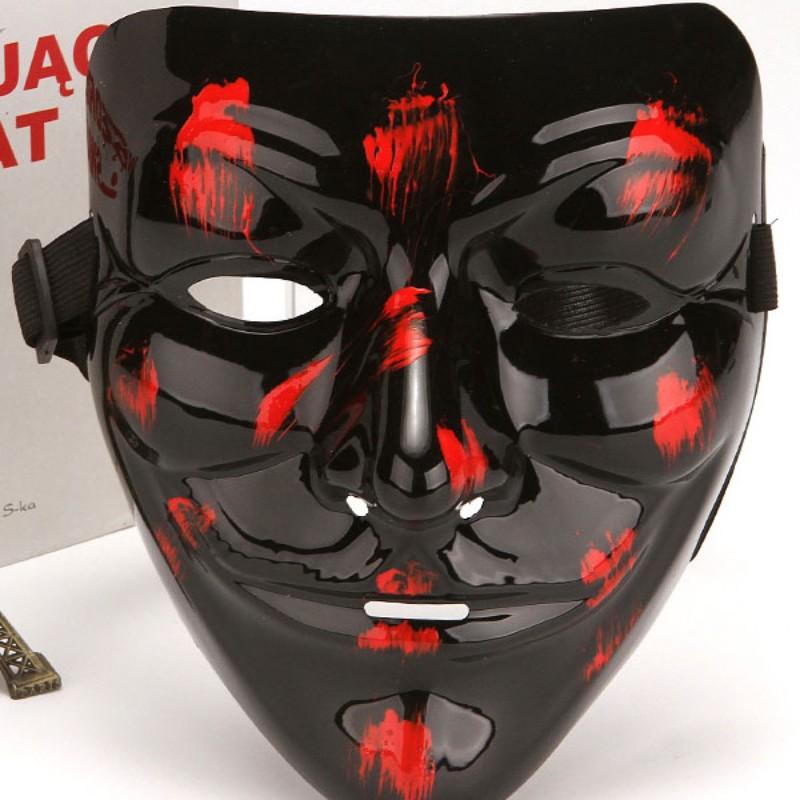 V for Vendetta Mask Anonymous Costume Accessory, Halloween Party Cosplay Prop, Unisex Masquerade Event Wear, Unique Design