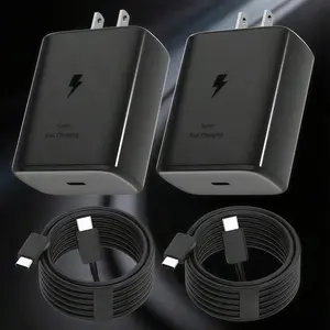 2-Pack 45w Super Fast Charger Type C Charging, USB-C Wall Plug, Compatible with Samsung Galaxy S Series & iPhone Models, High Efficiency Power Output