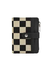 Checkered Grid Multi-Card Slot Wallet, Compact Coin Purse, Credit Card Holder, Portable Women's Small Wallet, Convenient Everyday Accessory