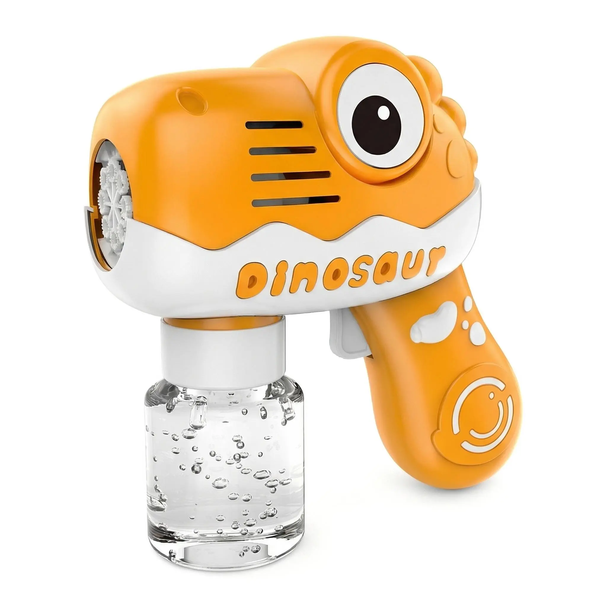Dinosaur Bubble Gun Toy – Automatic Bubble Blower with Bubble Solution for Kids | Fun Outdoor Bubble Machine Toy for Toddlers, Birthday Party & Summer Play Gift