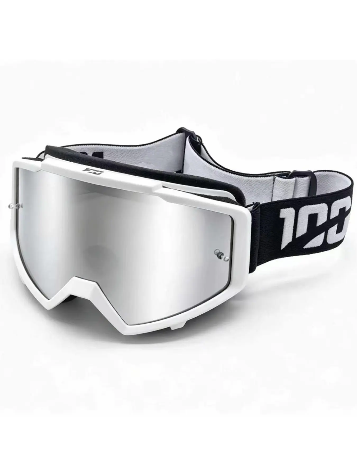 Off Road Wind Sports Goggles Men Women 100 Printed Adjustable Wide Strap Flexible TPU Frame Scratch Resistant PC Mirror Lens Multi Colors Wind Dust Proof For MTB Motocross Ski ATV Climbing Hiking Running Cycling Gear