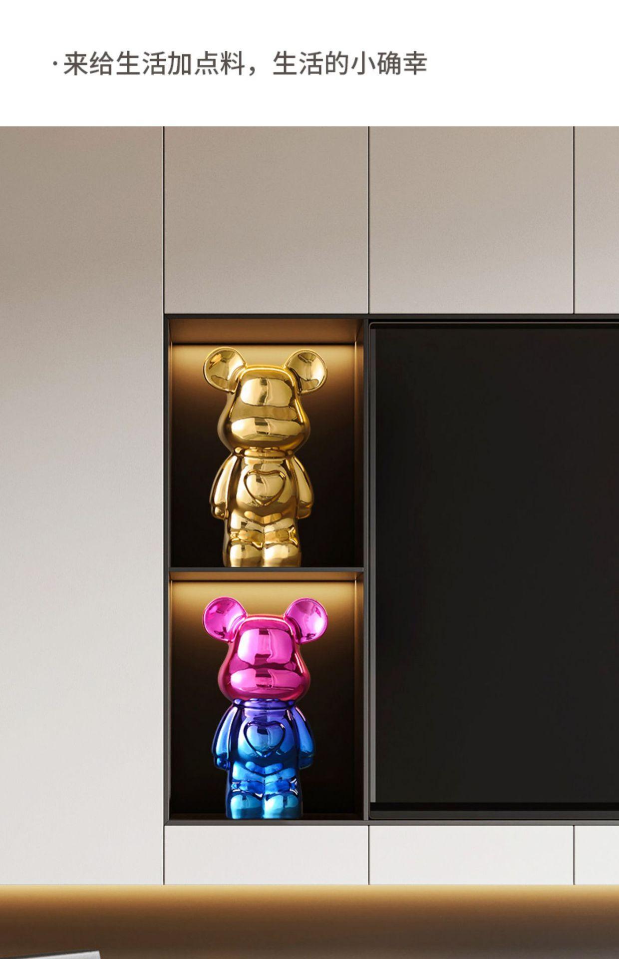 Violent Bear Living Room TV Cabinet Light Luxury High end Ceramic Wine Cabinet Decoration Decoration Home Furnishings