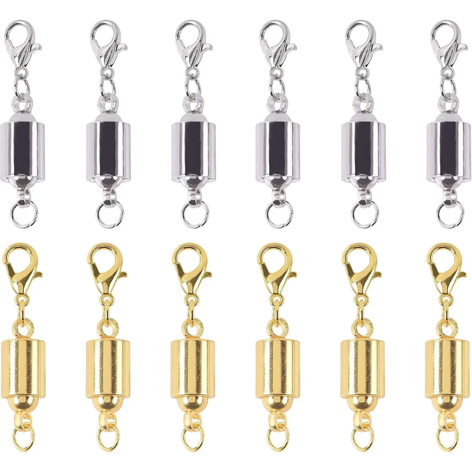 10 Sets  Screw-in  Necklace Clasps, Safety  Converter Clasps for  Making