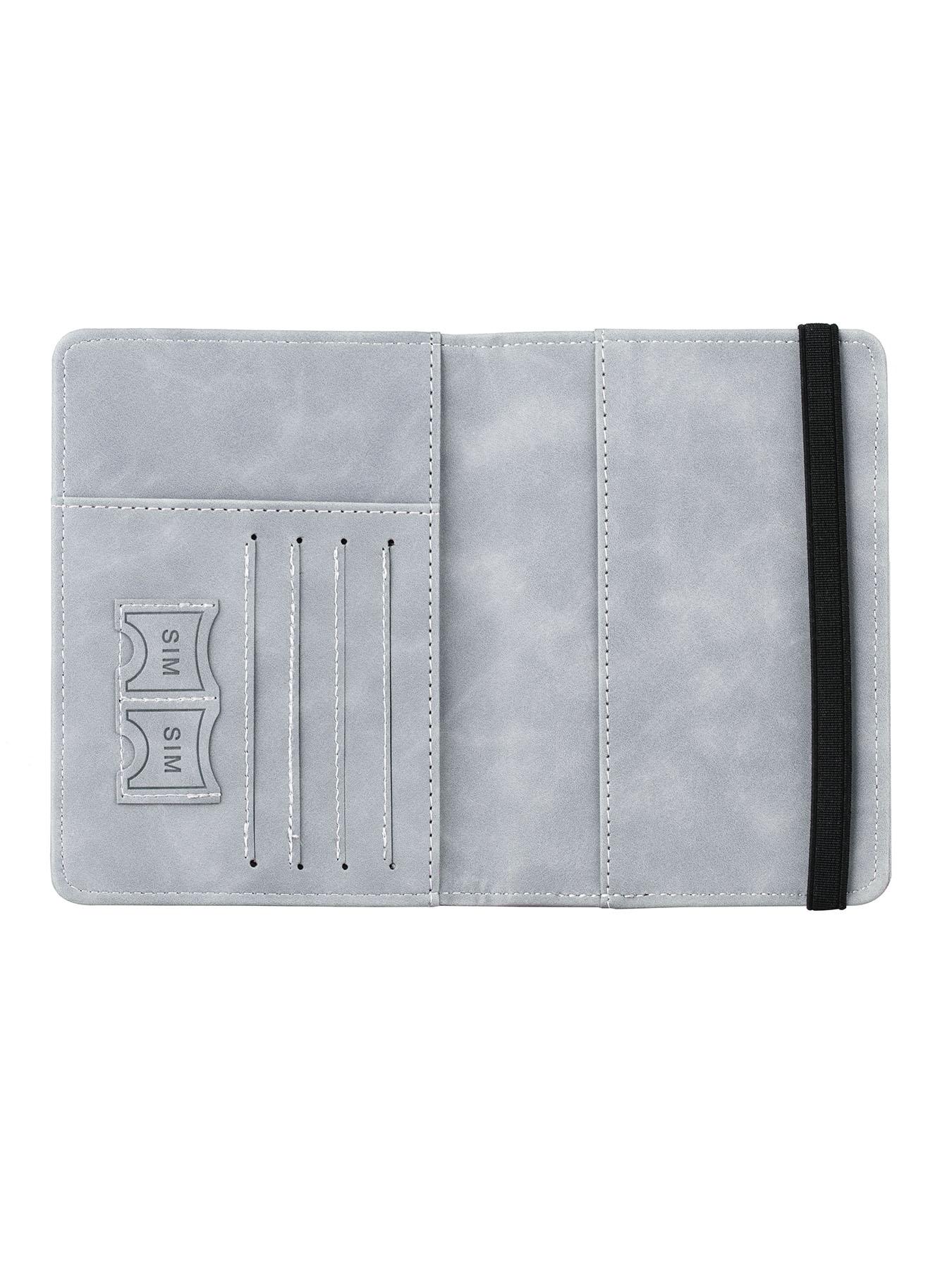 Glittering Passport Case, Fashionable Rhinestone Decorated Passport Holder, Artificial Diamond Travel Document Passport Wallet Organizer For Women Girls