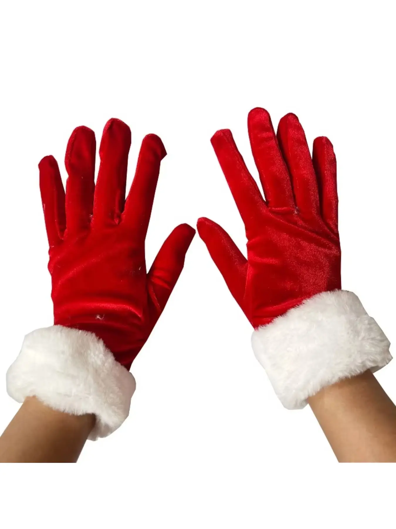 Long red Christmas gloves sexy bridesmaid wedding warm formal Christmas gloves winter