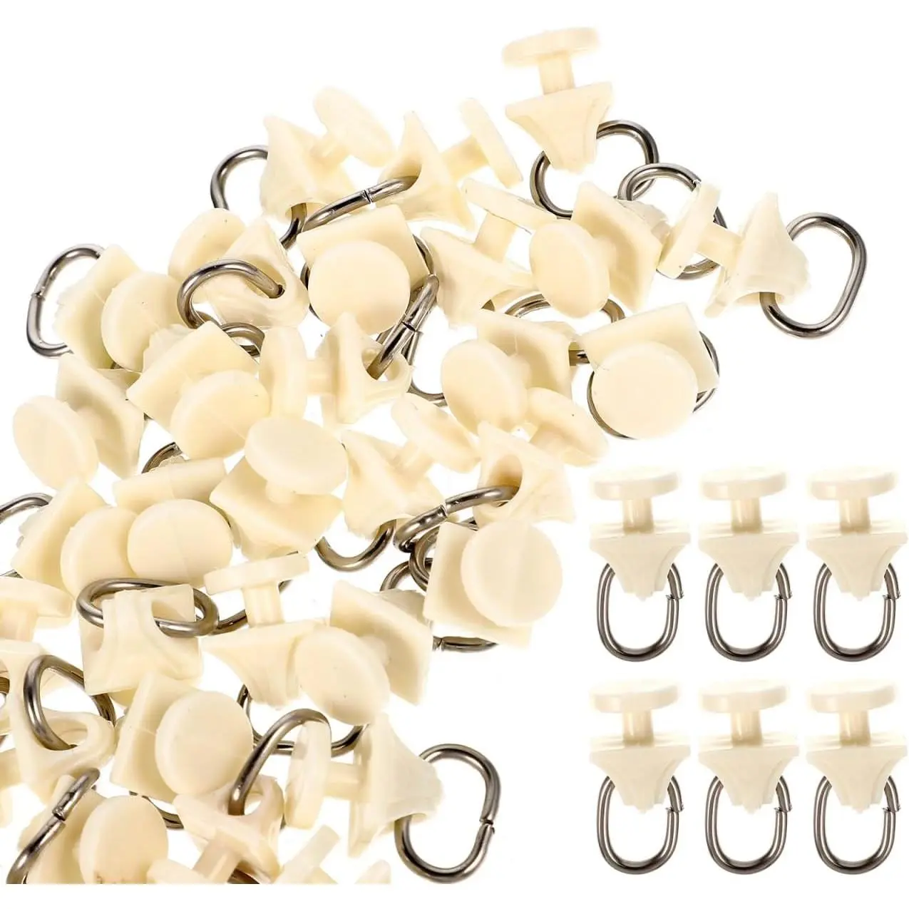 Mute Curtain Rail Track Roller Plastic Traverse Rod Slides Silent Drapery Hardware for Smooth Opening and Closing Easy Install Window Curtain Accessory for Bathroom and Bedroom