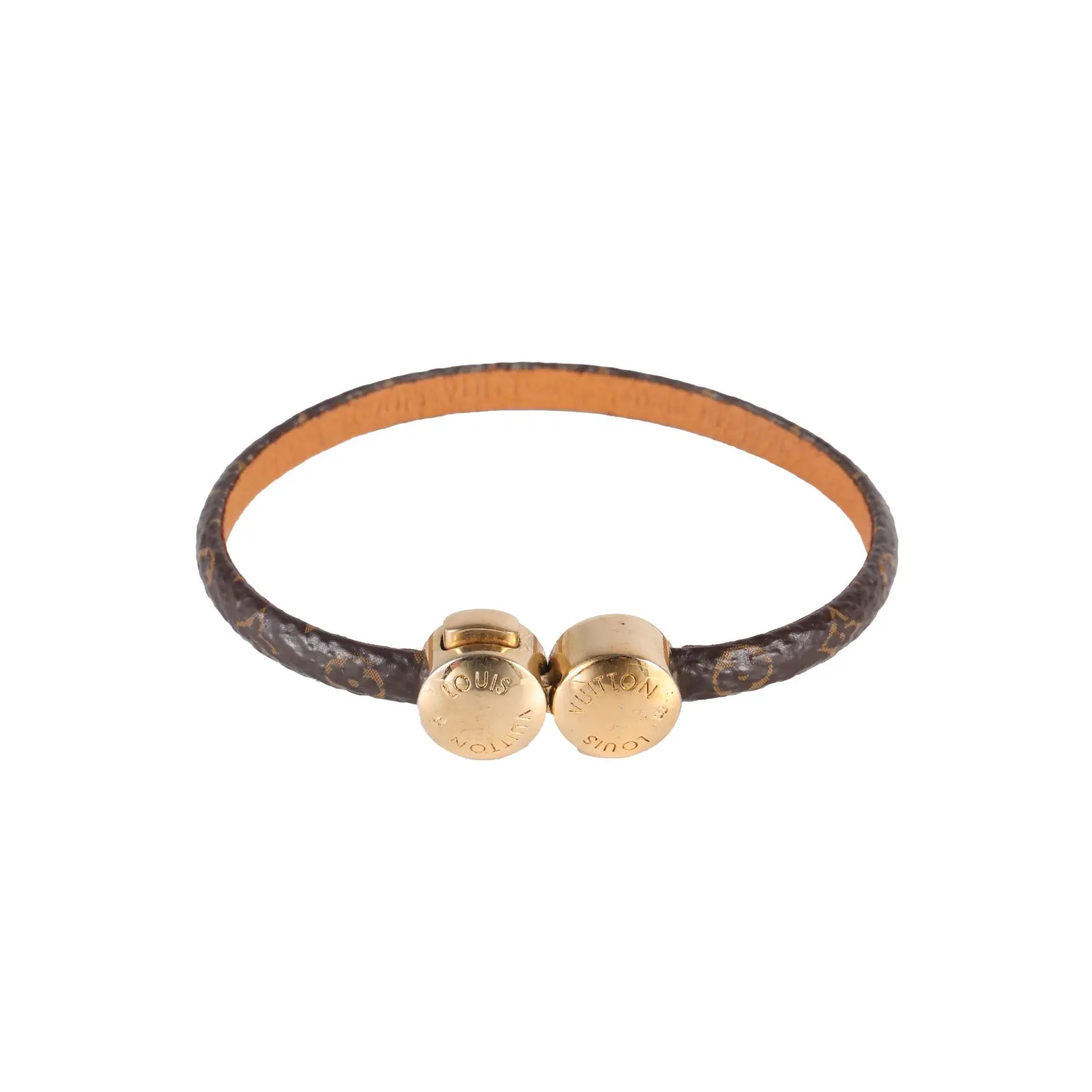 Pre-owned 【TIANA】LOUIS VUITTON monogram bracelet PVC,AlloyP225581823