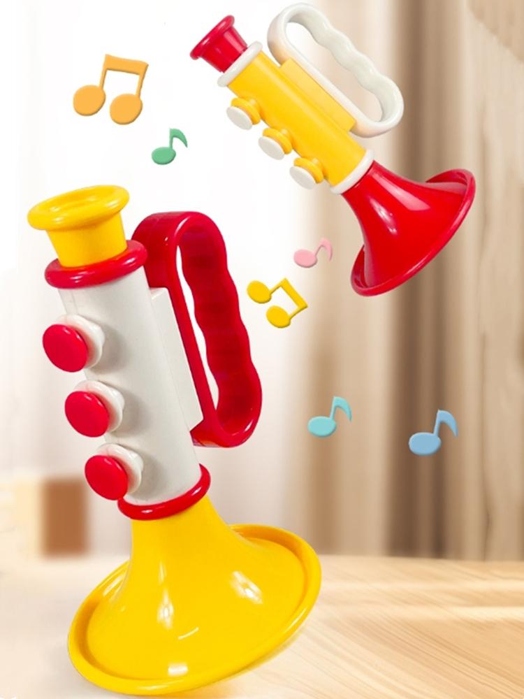 Trumpet TChildren Toy Colorful Musical Instruments Games for Kids Gifts Horn Toy