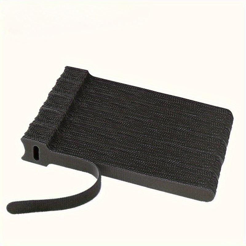 50pcs Reusable Cable Ties with Hook and Loop Fastening, Polyamide Self-Adhesive Cable Organizer Straps for Home Wire Cord Management