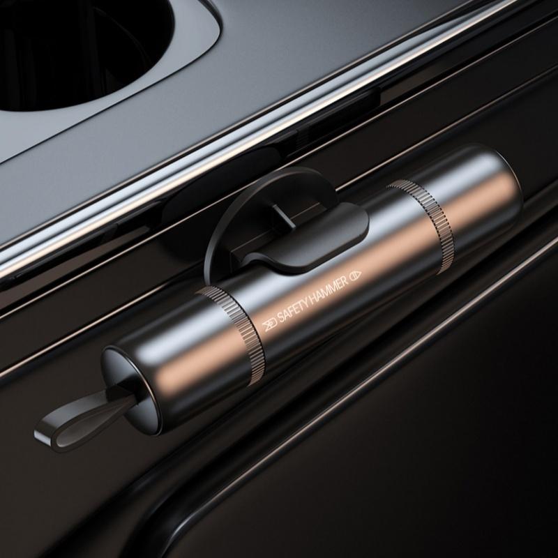 2 in 1 Safety Hammer, Multifunctional Car Safety Hammer with Seatbelt Cutter, Emergency Escape Tool for Car, Home, Office, Vehicle