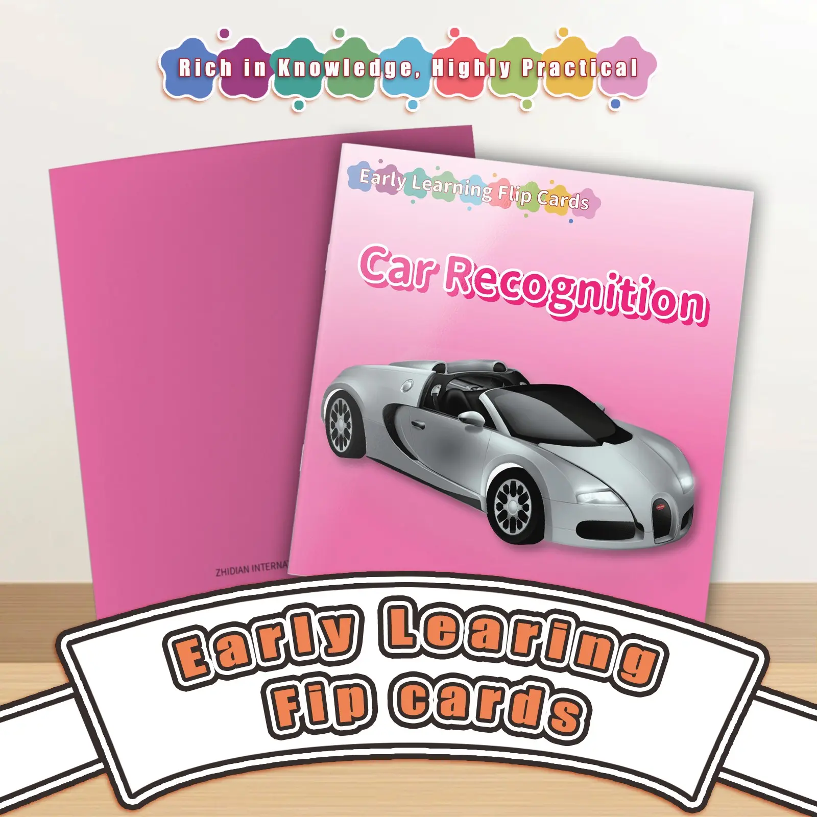 24-Theme Big Flashcard Book for Kids — Early Learning Picture Cards for First Words, Colors, Shapes, Animals, Food & Nature
