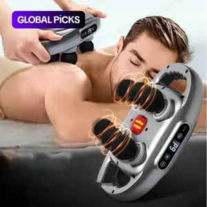 6-Head Back Massager, 9-Speed Adjustable Muscle Massager with Red Light Heating, Professional Massage Tool for Home and Travel #GLOBAL PICKS