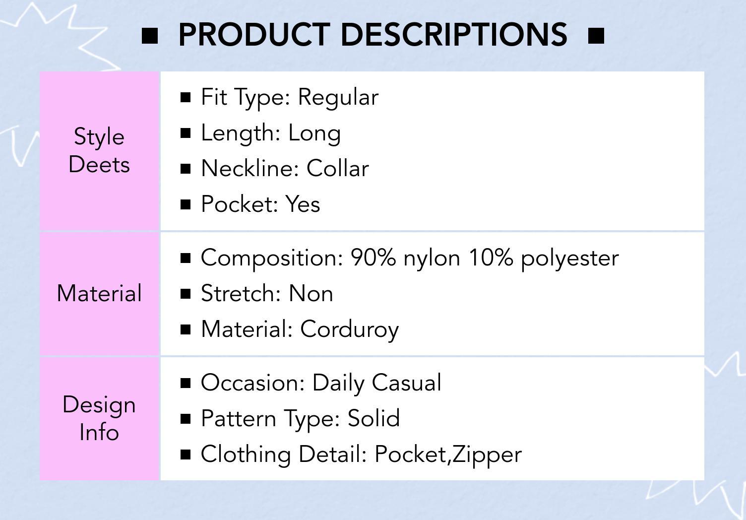 Cider [size 4-10] Corduroy Collar Pocket Zipper Quilted Puffer Jacket