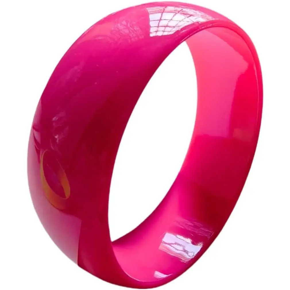 Retro Neon Cuff Bracelet 70s 80s Colorful Plastic Bangle Bracelets for Women  Party