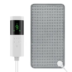 Washable Home Heating Pad, 9 Temperature Settings, Timer Function, Soft Skin-Friendly, Portable, Fall Winter Warmth Relief, Gift for Family, Portable Heating Pads