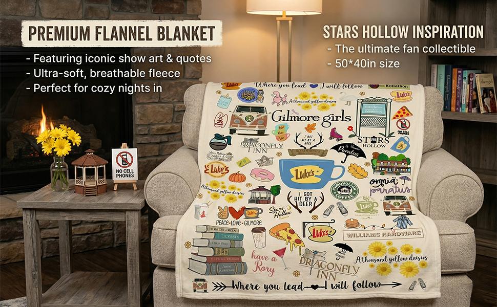 Flannel Fleece Throw Blanket Ultra-Soft Fleece Anti-Pilling Super Soft Cozy Plush Blanket, Lightweight Warm Fuzzy Blanket for Couch, Bed, Sofa, Travel, All Seasons