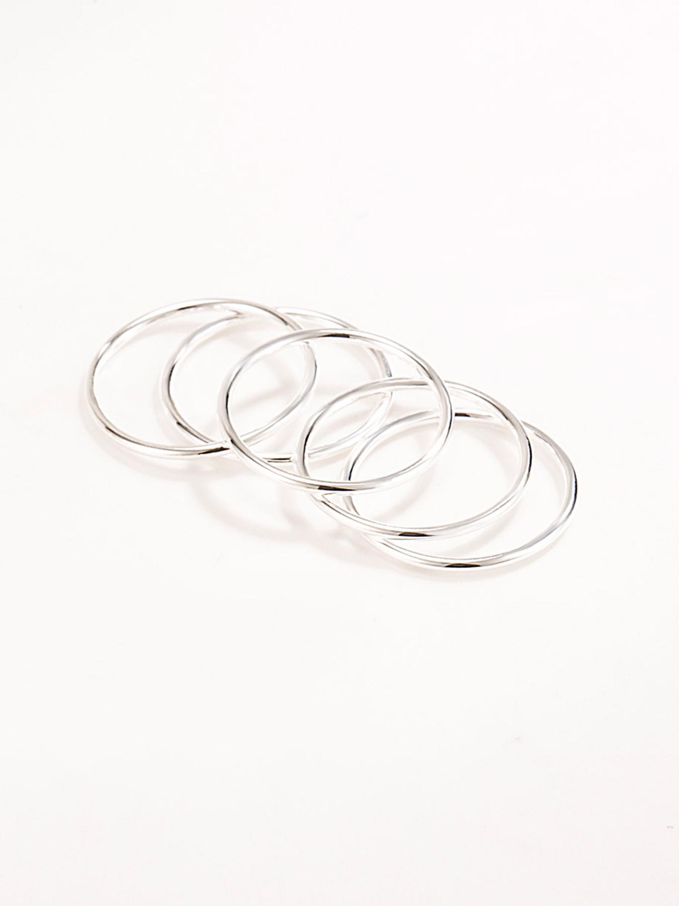 S925 Sterling Silver Simple Plain Ring, Fashion Accessories for Women & Girls, Trendy All-match & Exquisite Jewelry for Birthday Gift, Dainty Ring, Band Rings, Elegant Ring