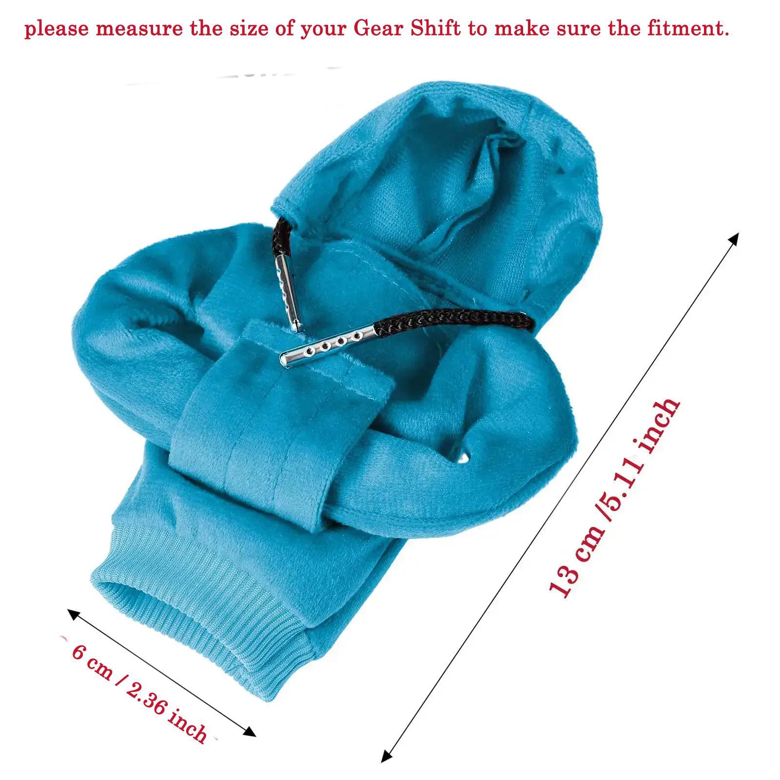 Hoodie Shaped Car Gear Shift Cover, Fashion Mini Car Shifter Decorative Cover, Soft Hooded Shirt Car Shifter Trim Accessories, Car Decoration, Cute Car Accessories for Girls & Boys