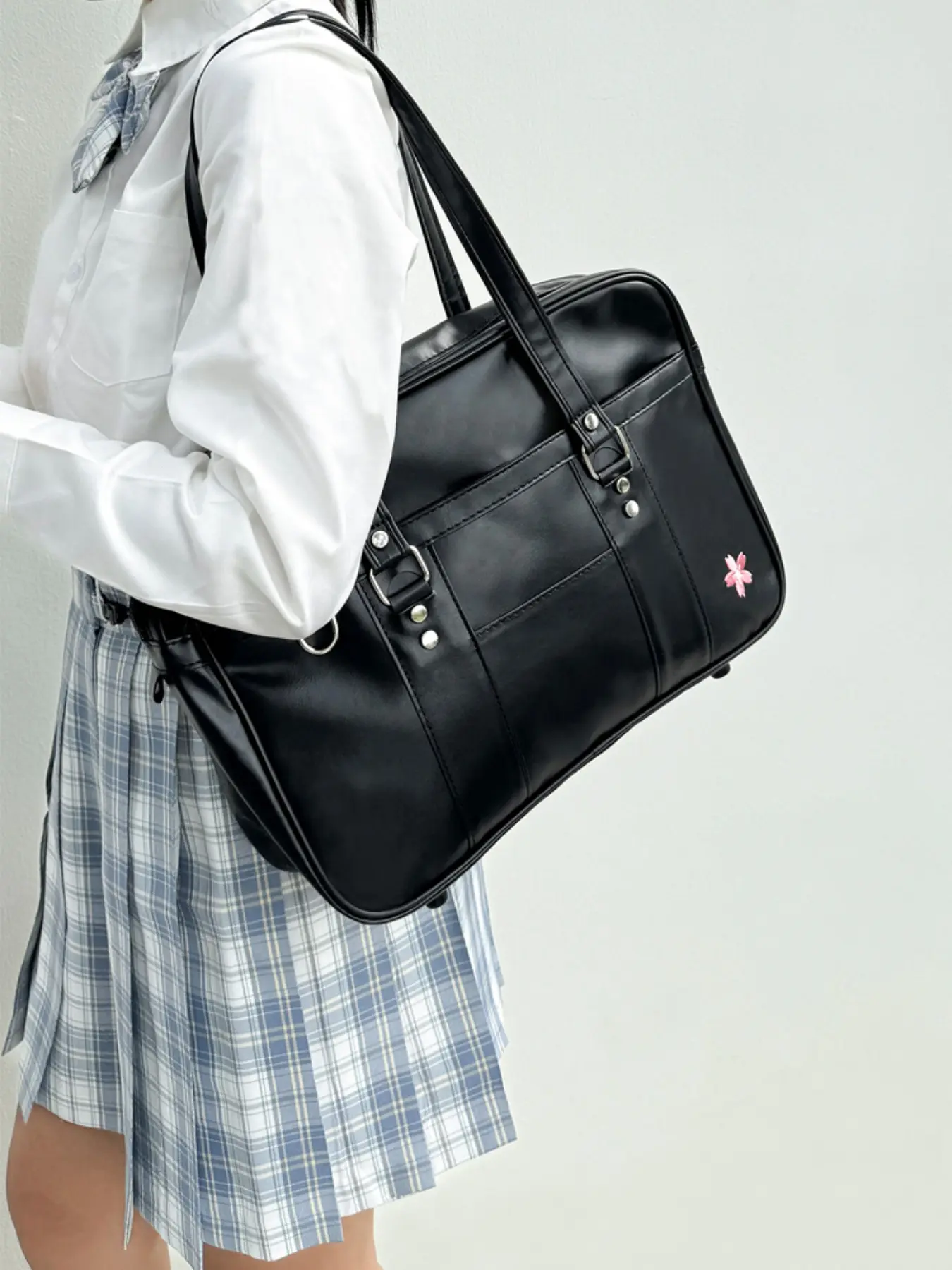 Japanese Style JK Uniform Bag, Large Capacity Commuter Handbag Shoulder Bag, Student for Girls, Laptop Work Bag, Laptop Bags