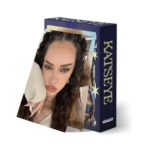 55Pcs/Set Kpop Idol Girl KATSEYE New Photocards MANON SOPHIA DANIELA LARA MEGAN YOONCHAE Laser HD Printd Lomo Cards Fans Gifts@@