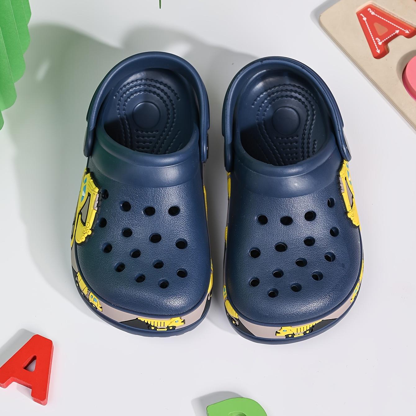 Cute Cartoon Kids' Slippers |     Refreshing & Breathable Lightweight & Wear-Resistant EVA Clogs for Boys and Girls, Summer Sandals, Fashionable & Versatile, Hollow Design, Slip-On Closure