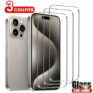 Iphone17/pro/promax Full Screen Tempered Glass Film, 9h Hardness, Anti-Fingerprint, Shockproof, Customized Screen Protector