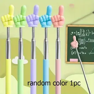 Adjustable Finger Pointing Stick, Teaching Pointer, Random Color, Reading Finger Pointing Stick, Educational Tool, Teacher Aid, Parental Teaching Helper