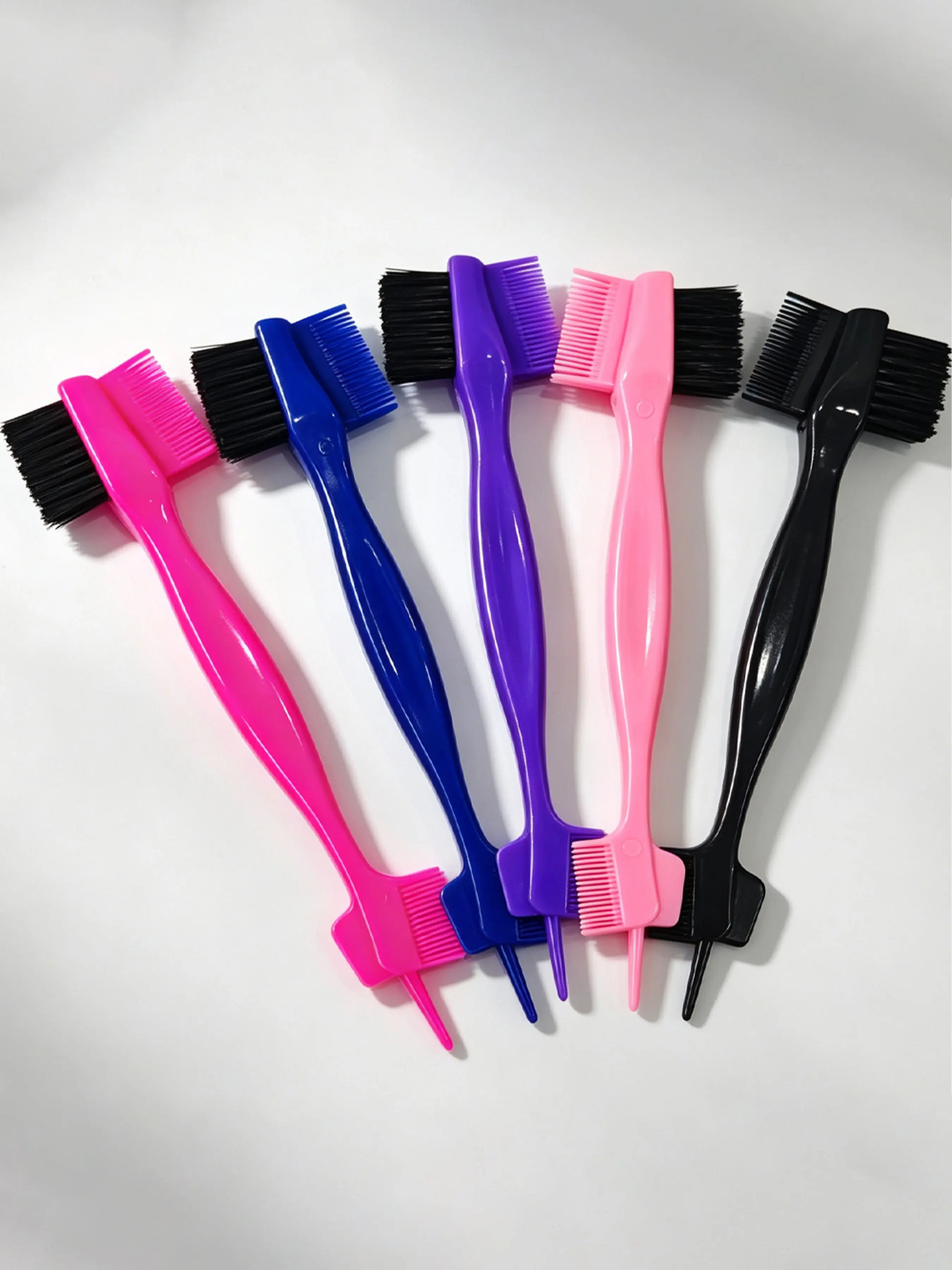 Multi-Functional Five-Head Wig Brush Comb, Suitable for Various Wig Types, Multi-Color Options, Small Hair Styling Comb for All Seasons