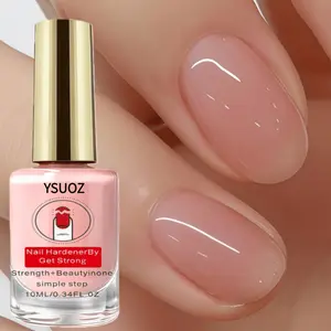 Natural pink nail hardener, air-drying, nail art decoration, versatile Christmas nail accessory; designed for nail technicians; suitable for use with nail polish and nail strengtheners.