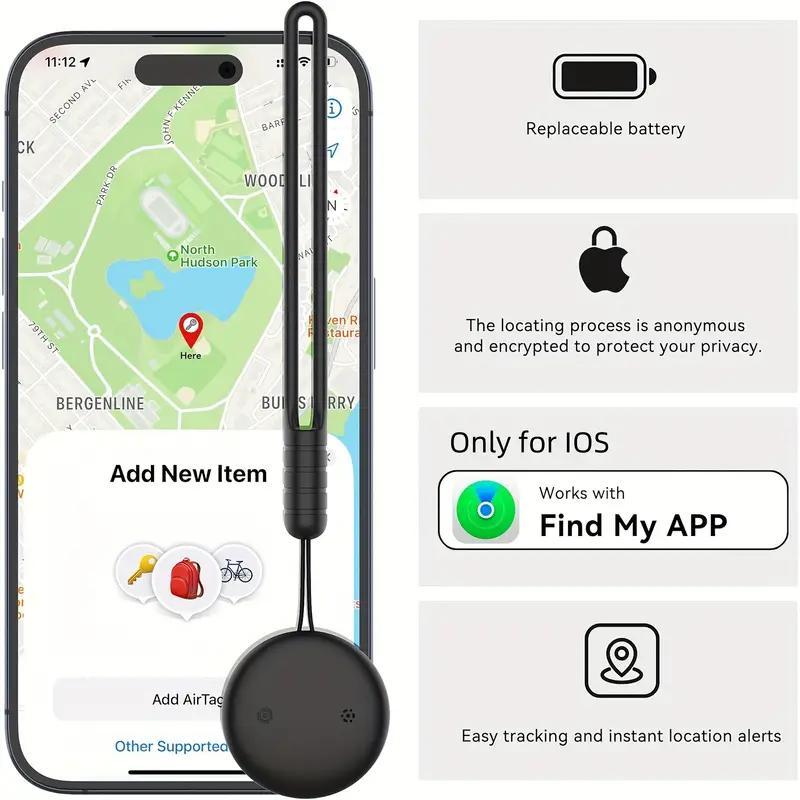 Waterproof Silicone Tracker Set for Apple Find My, 2 Counts Luggage Tracker Tag Key Finder, Suitable for Luggage, Dogs, Cats, Pet and Car Location Tracking Devices